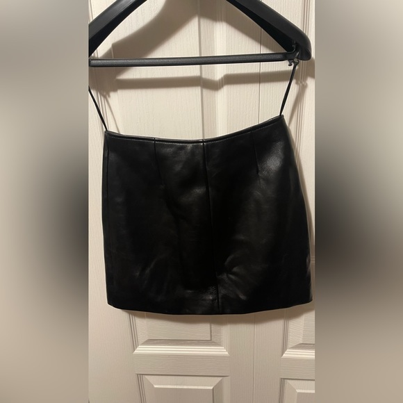Euc genuine leather mini skirt size S - Picture 8 of 11